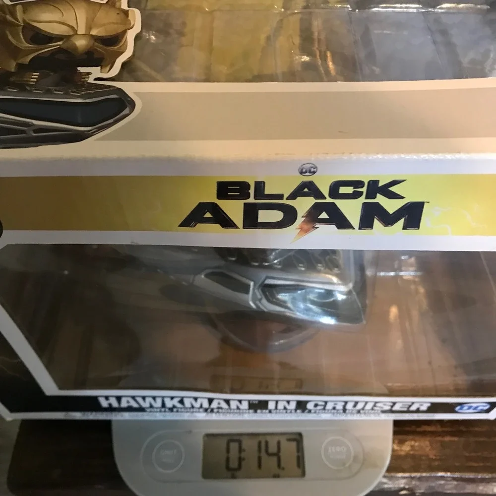 Funko Pop Rides Black Adam Hawkman in Cruiser 286 DC Vinyl Figure Gold Hero